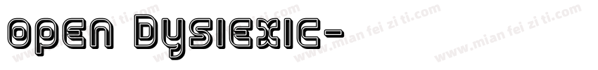 open Dysiexic字体转换